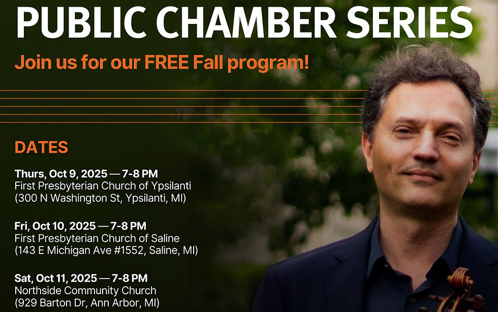 Ann Arbor Symphony Orchestra Public Chamber Music Series