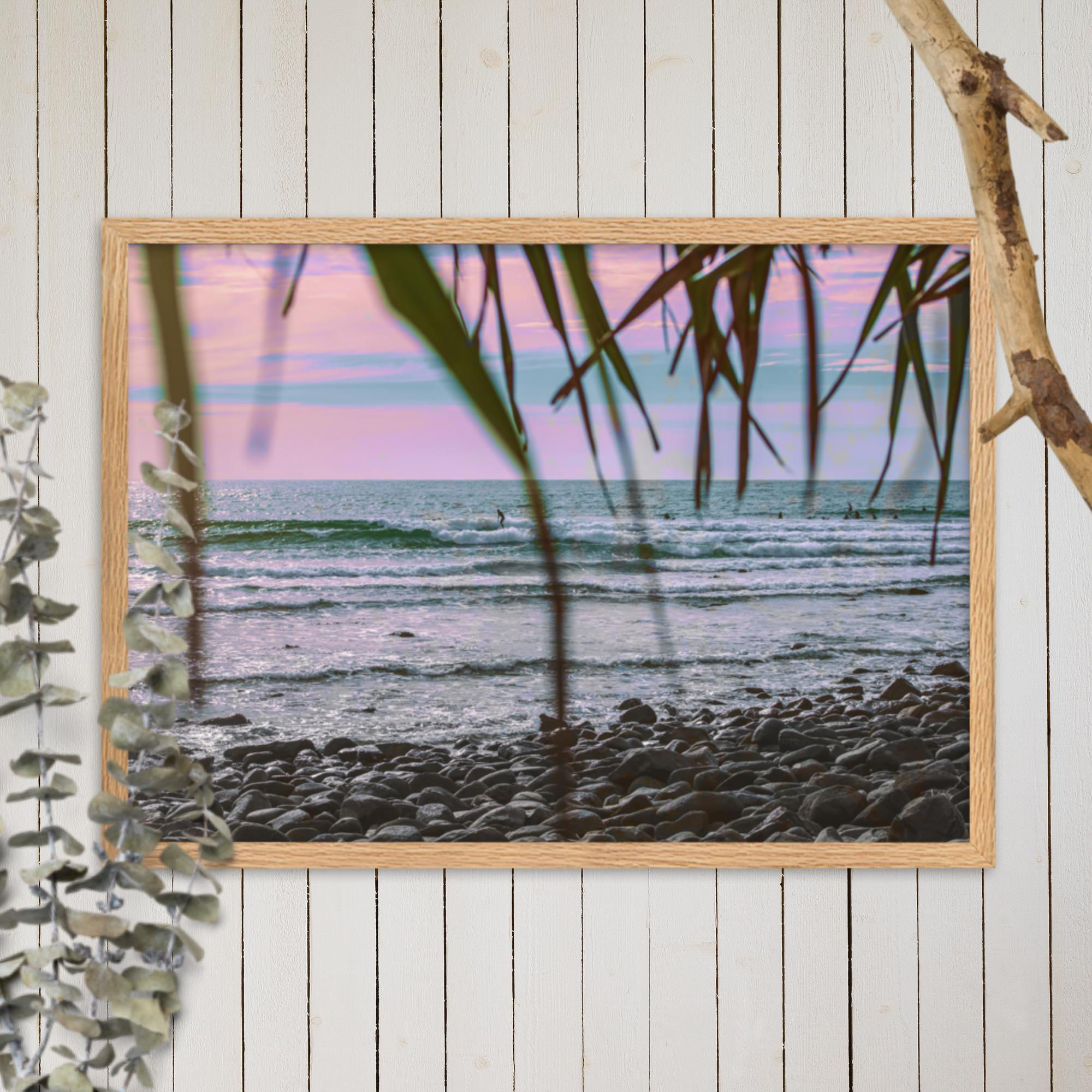 Framed matte paper poster