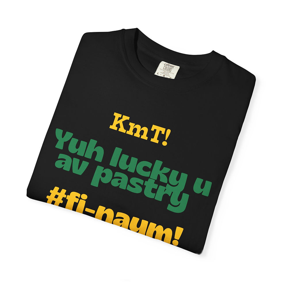 Thumbnail: Fun Garment-Dyed T-Shirt with Colorful Text
