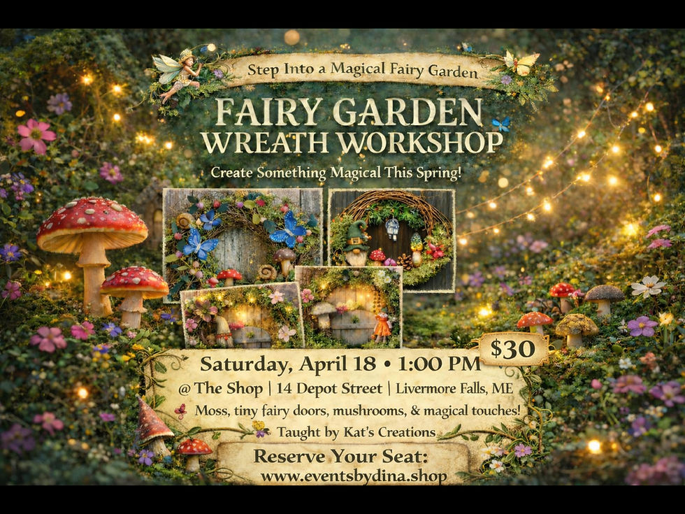 FAIRY GARDEN WREATH WORKSHOP