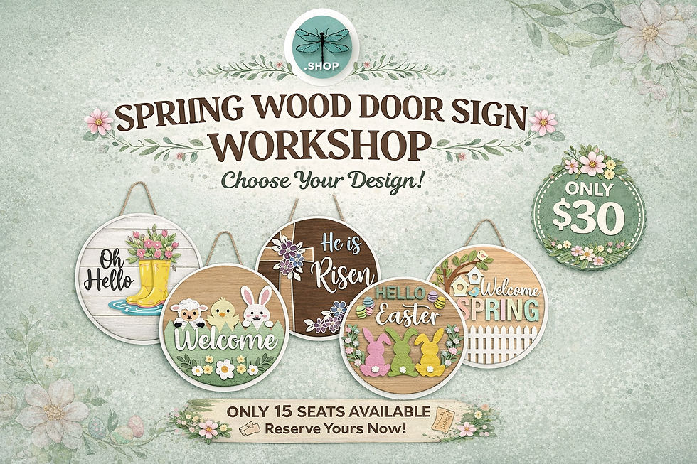 SPRING WOOD DOOR SIGN WORKSHOP