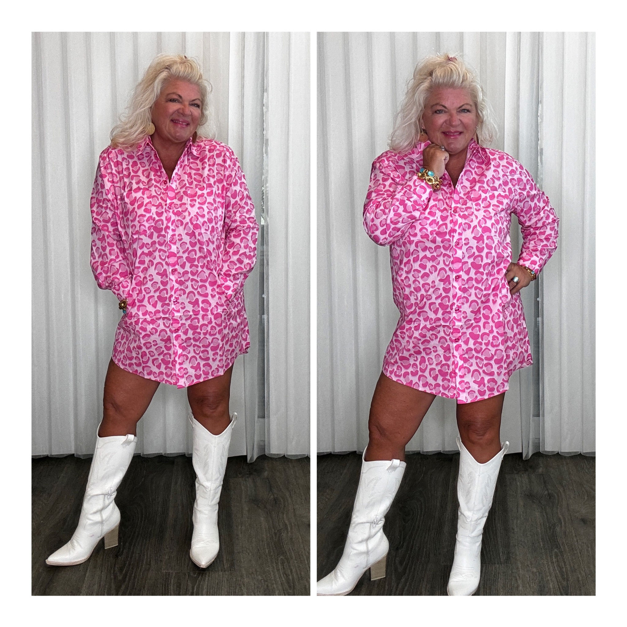 Leopard Preslie Poplin Dress