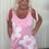 Thumbnail: Flower Power Short Romper (Pink)