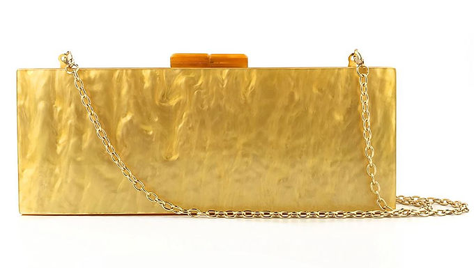 Clutch fashion auriu cu irizații Cleopatra