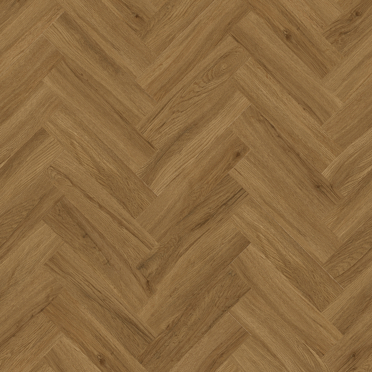 Dark Oak effect floor in herringbone design