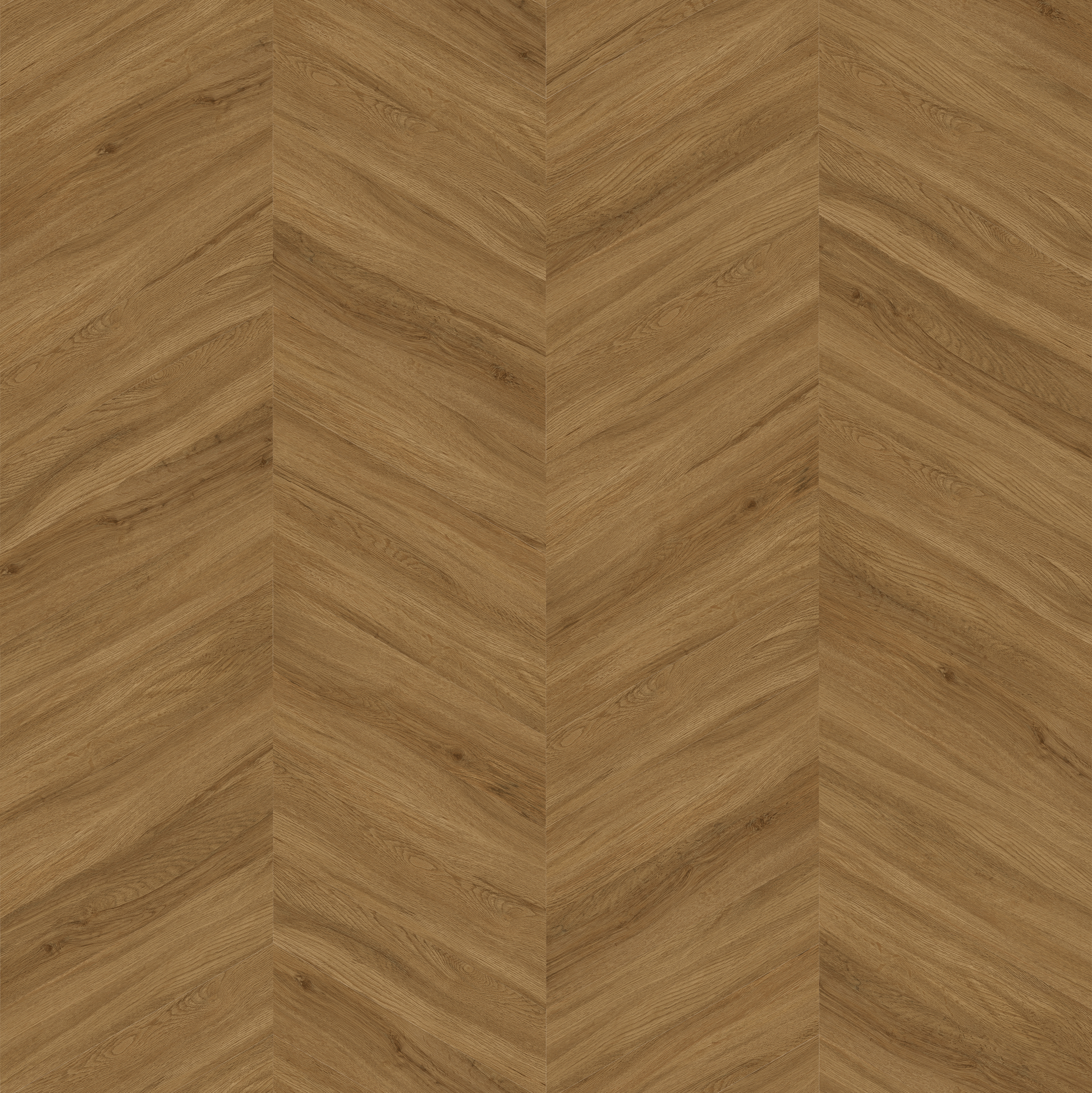 Dark Oak effect floor in chevron design