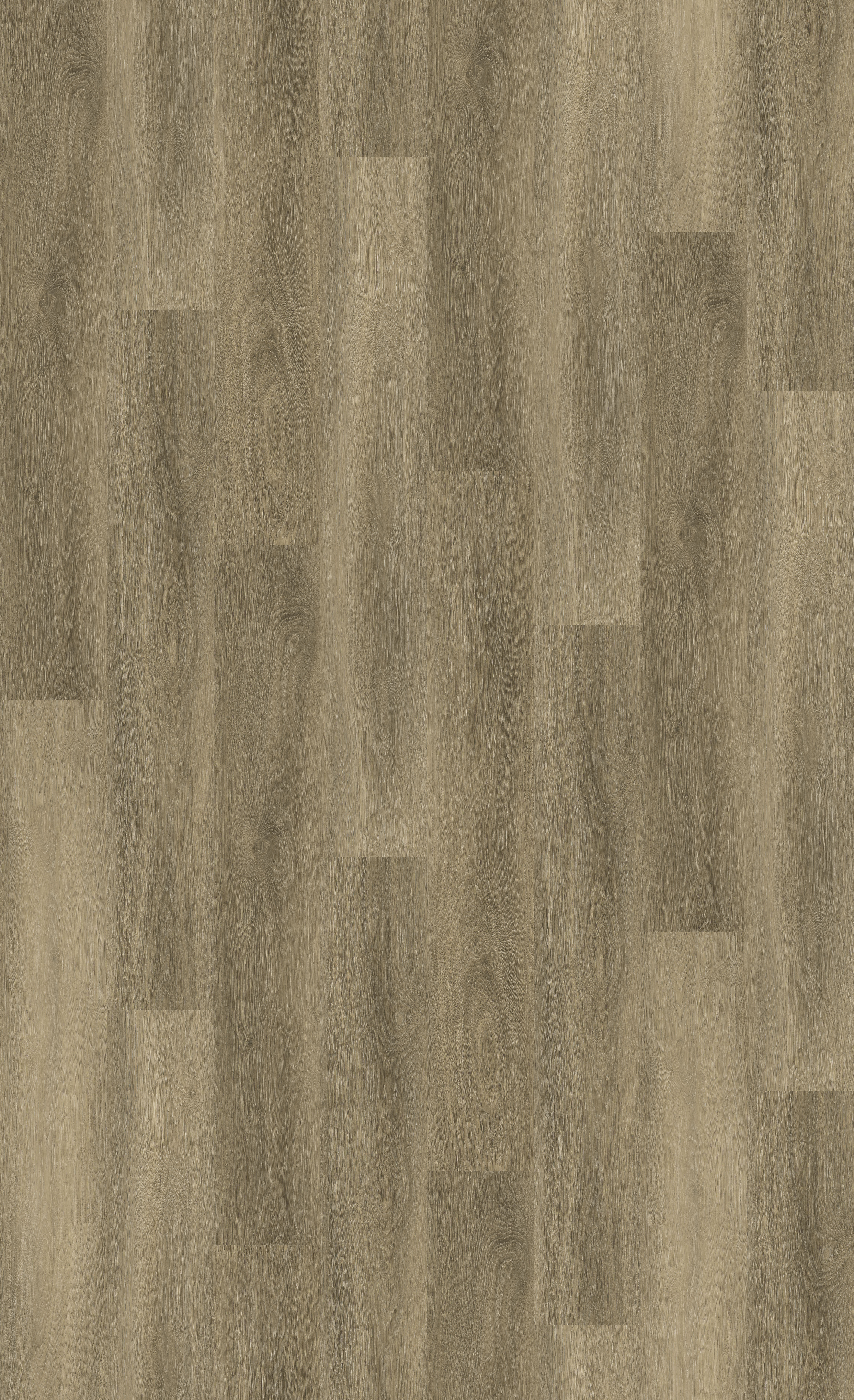 A deep natural oak wood effect floor in an acoustic plank design