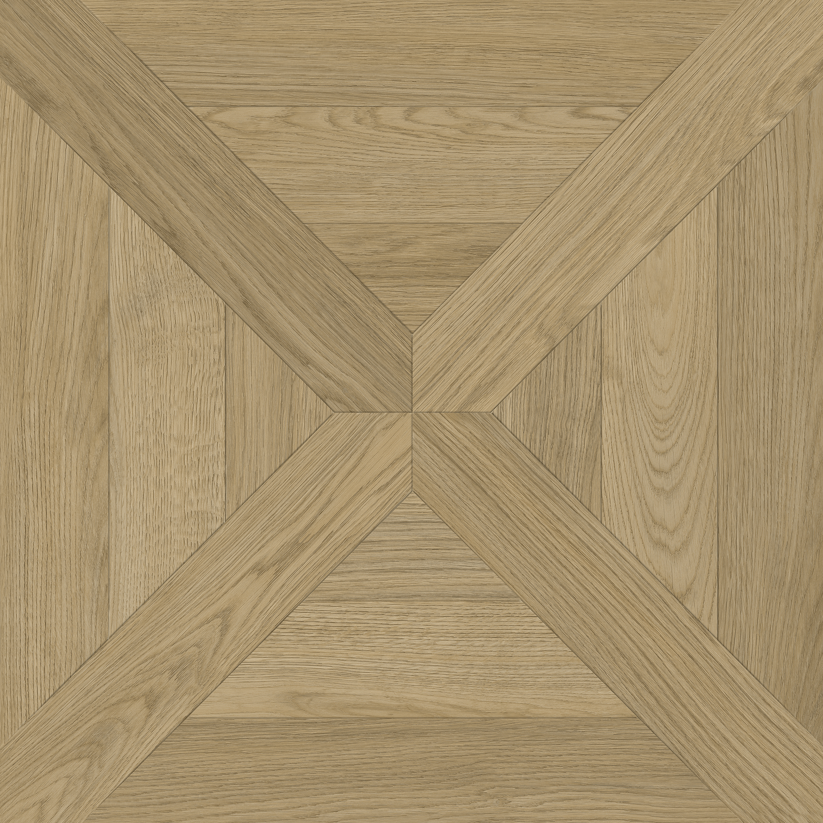 PlusFloor LVT in natural oak diamond pattern