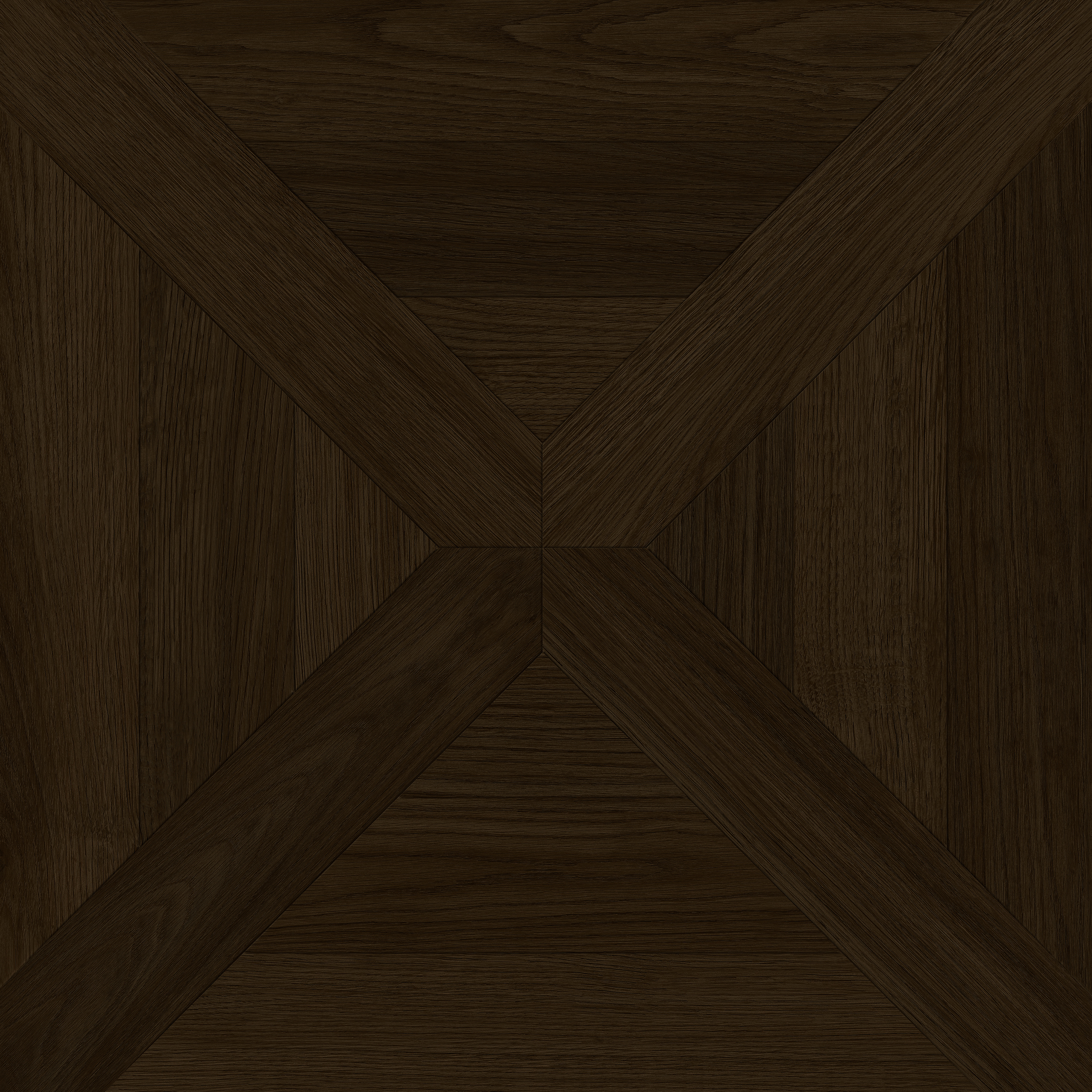 PlusFloor LVT in a dreamy dark wood diamond pattern