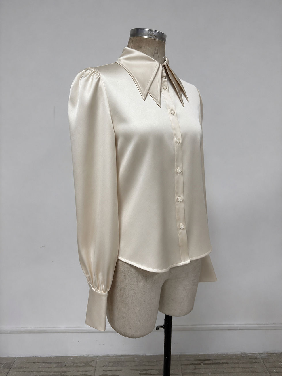 Thumbnail: *PRE-ORDER*. The Regency Double Collar Satin Shirt 