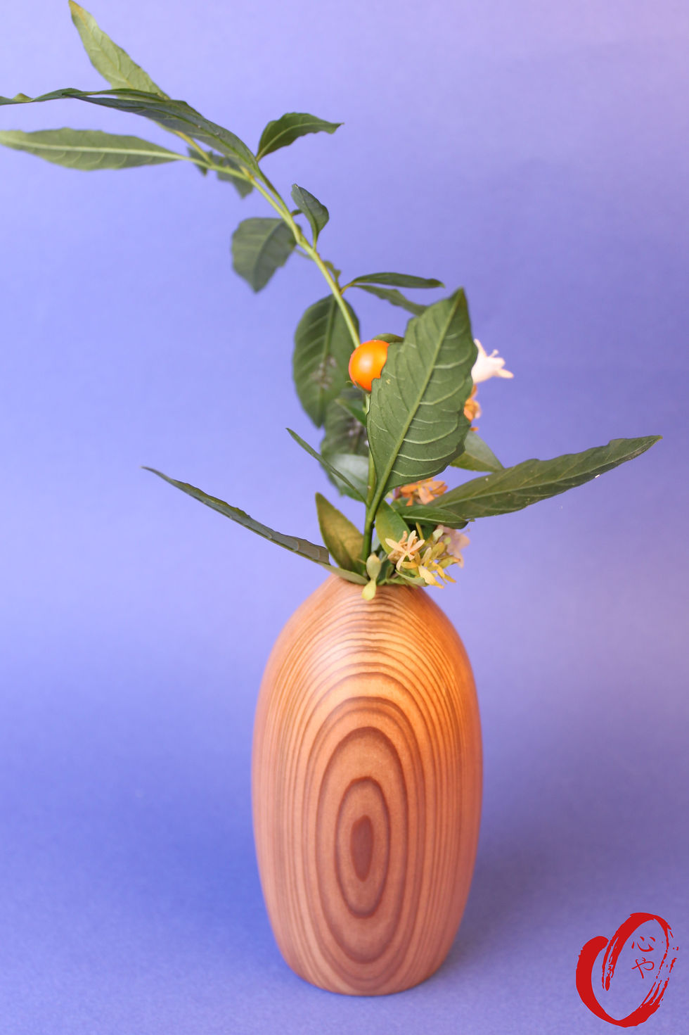 Miniature : Soliflore artisanal en bois de Sugi