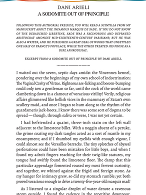 Manuscript (Magnum Opus?) Excerpt Published in Graduation Anthology