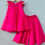 Thumbnail: Bright Pink Co-ord Set with Heart Applique