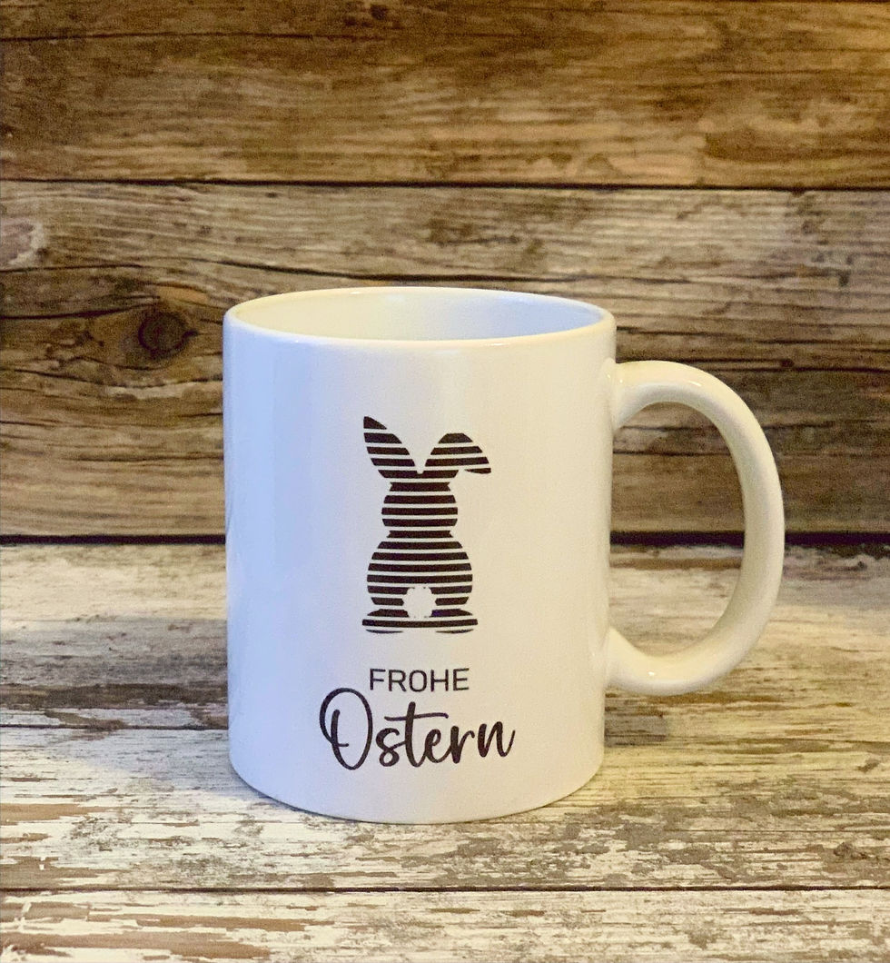Miniaturbild: Tasse  „Gestreifter Osterhase!“