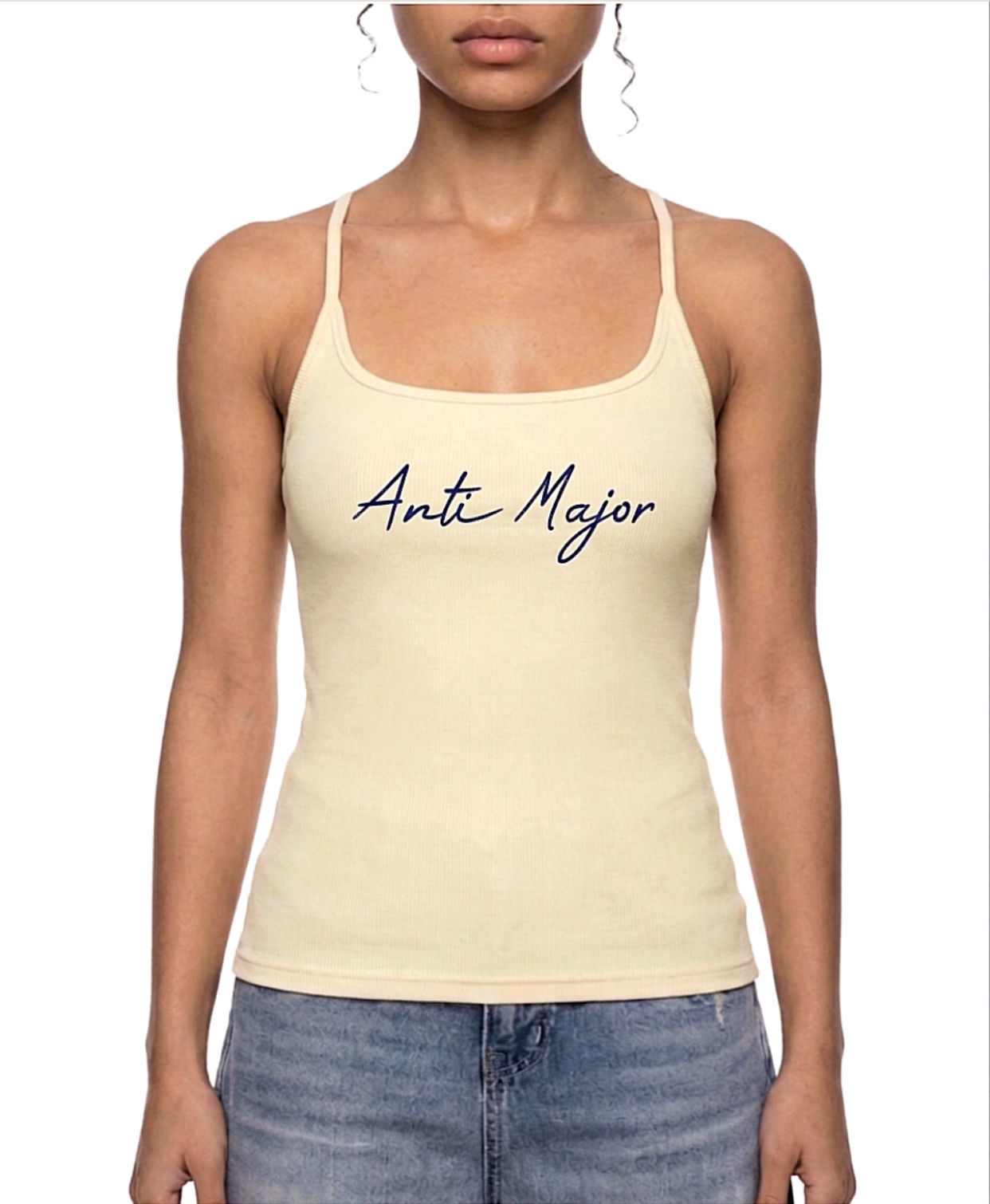 Slim Fit Ribbed Racerback Tank Top
