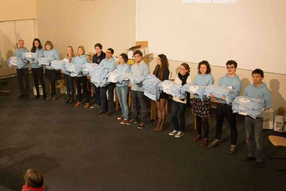Remise des polos aux bénévoles