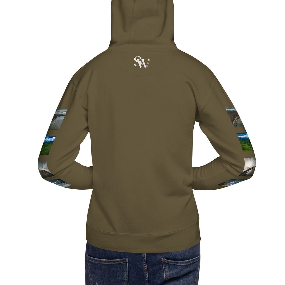 Thumbnail: Unisex Hoodie Multi Color - Sleeves