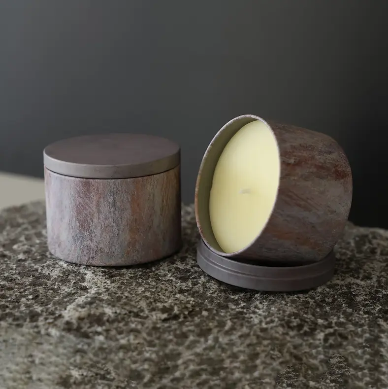 Candela barattolo dritto Marmo 002.webp