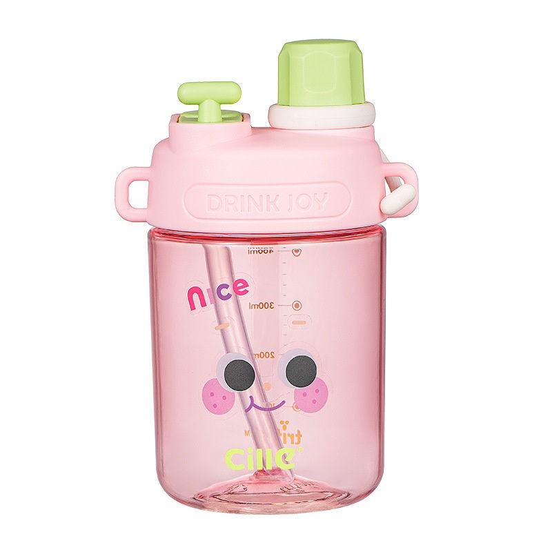 Thumbnail: Cute Portable Straw Summer Water Bottle for Kids