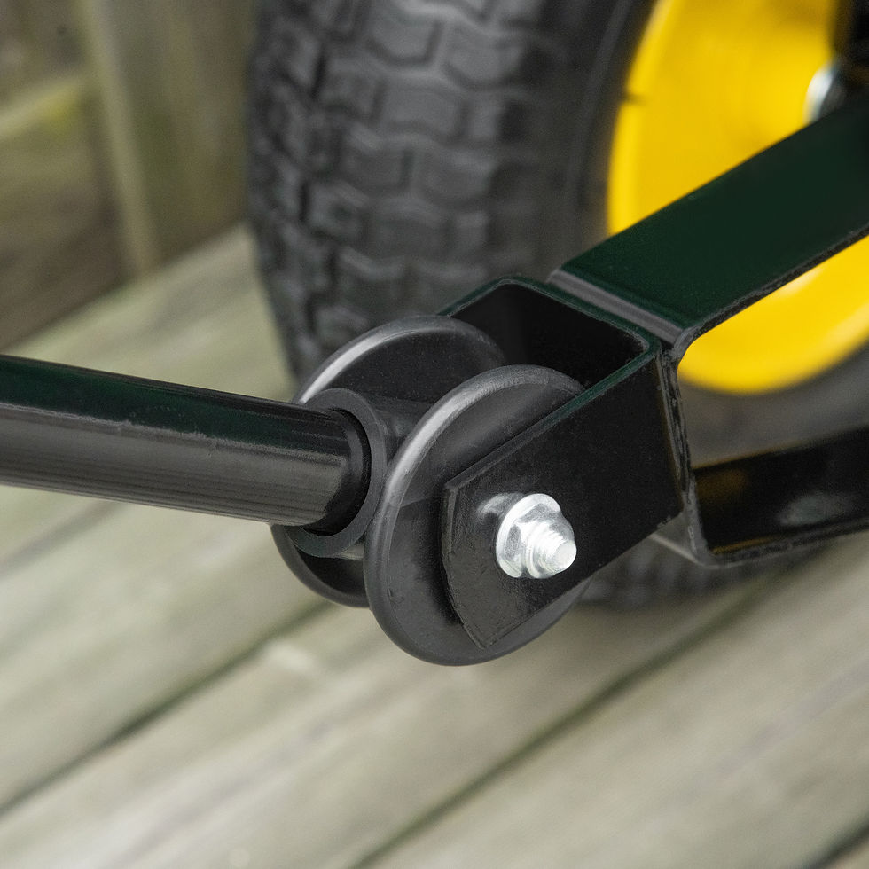 Thumbnail: Heavy Duty 4-Wheel Garden Cart, Dump Trolley Truck Trailer, Green