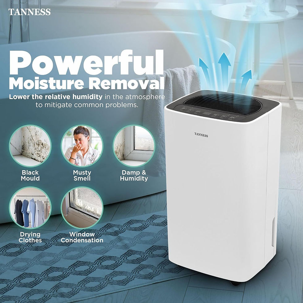 Thumbnail: ECO 12L Dehumidifier for Home with Digital Humidity Display, Sleep Mode, Contin