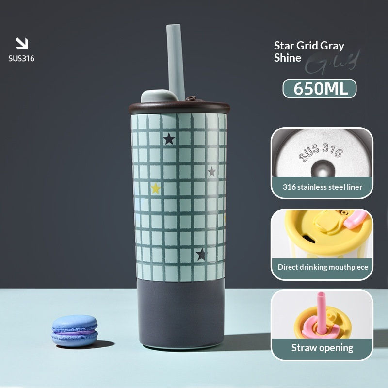 Thumbnail: Outdoor 316 Stainless Steel Straw Cup