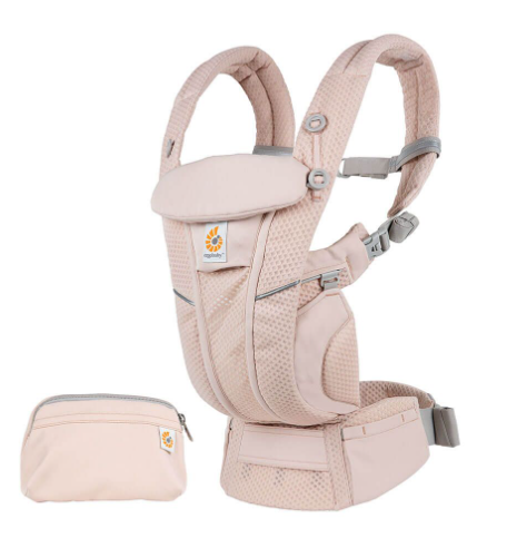 Thumbnail: Omni breeze Baby Carrier — Ergonomic 4-Position Cotton, Pink Quartz, 20.4kg