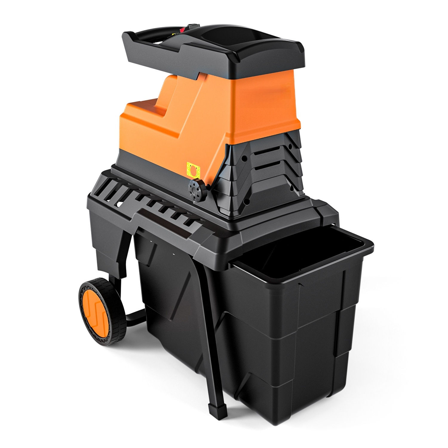 Ecocity Wood Shredder, 2500W Brushless Motor with 400Nm Torque, Quiet Operation