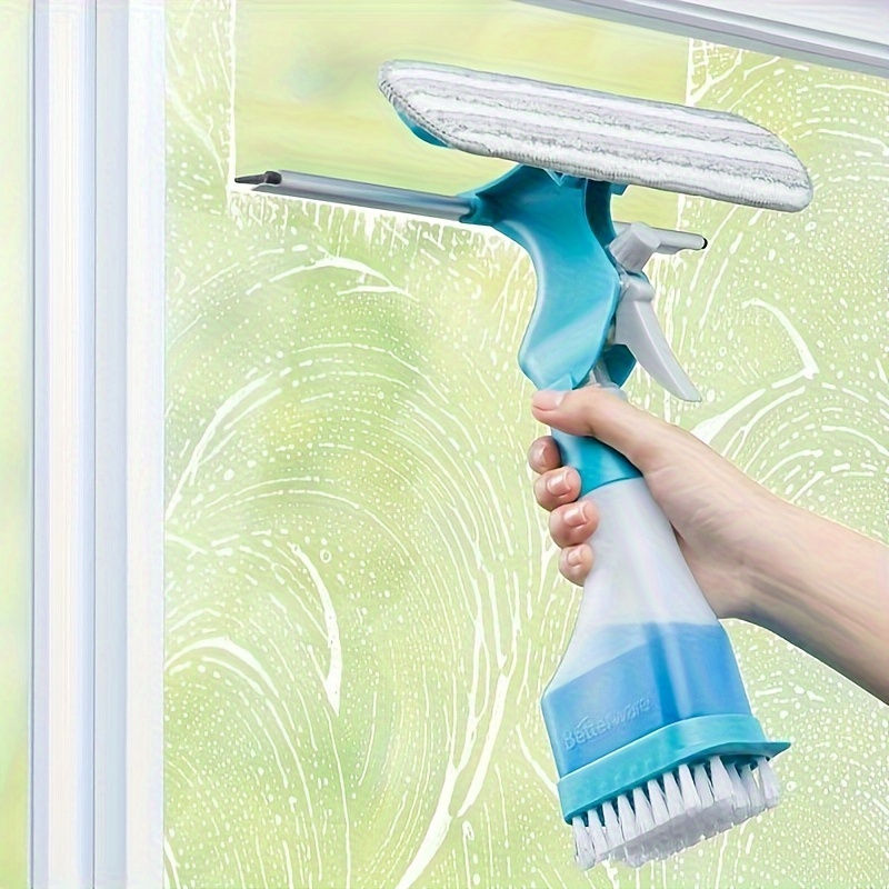 Thumbnail: Eco Glass Cleaning Brush — 4-in-1 Spray, Scraper And Scrubber