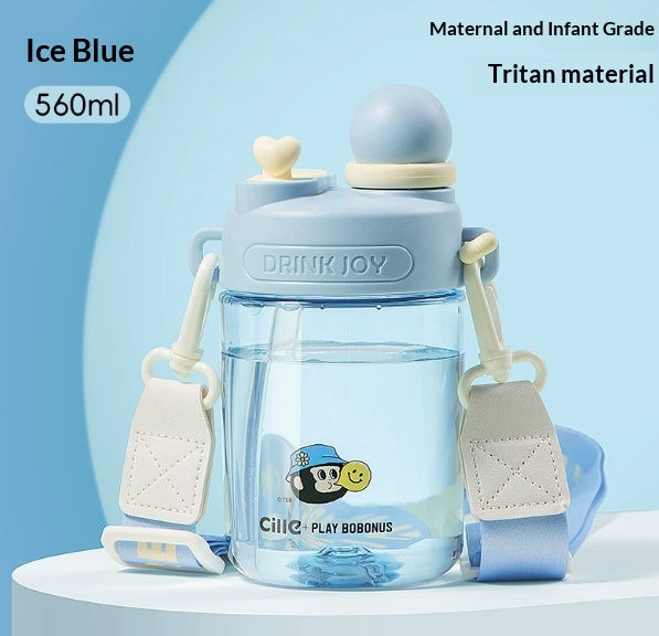 Thumbnail: Cute Portable Straw Summer Water Bottle for Kids