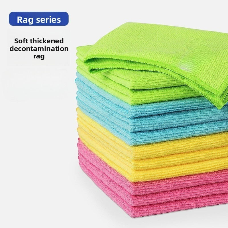 Thumbnail: Pack Microfiber Cleaning Cloth Set, Lint-Free and Reusable for Kitchen