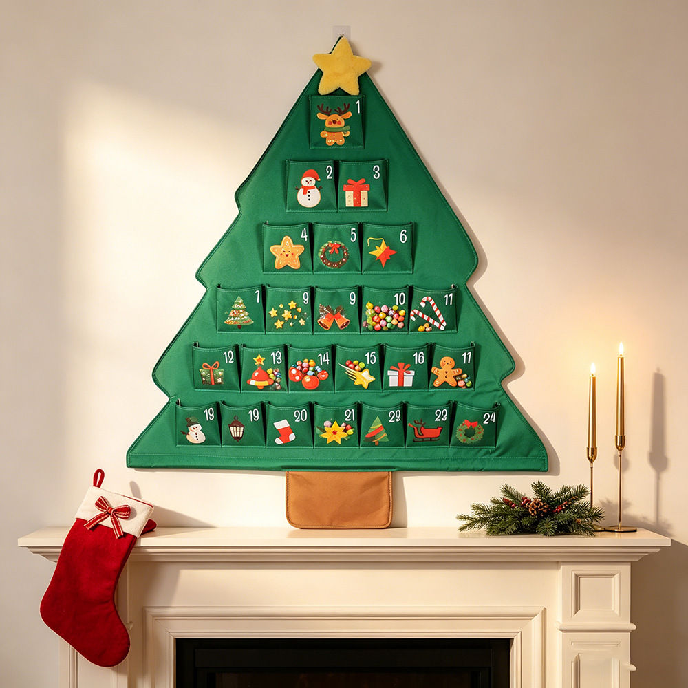 24-Grid Christmas Storage Hanging Bag advent calender storage