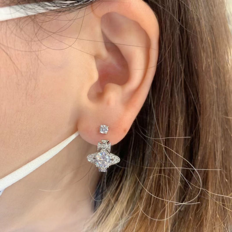 Thumbnail: Vivienne westwood inspired Saturn Earrings 