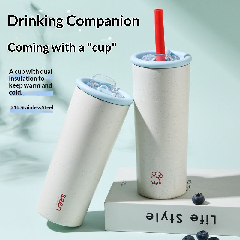 Thumbnail: Outdoor 316 Stainless Steel Straw Cup