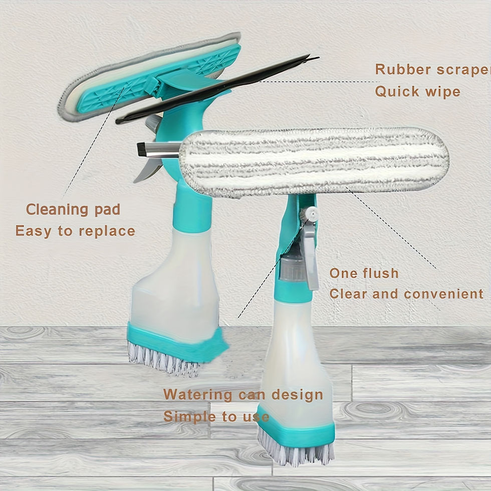 Thumbnail: Eco Glass Cleaning Brush — 4-in-1 Spray, Scraper And Scrubber