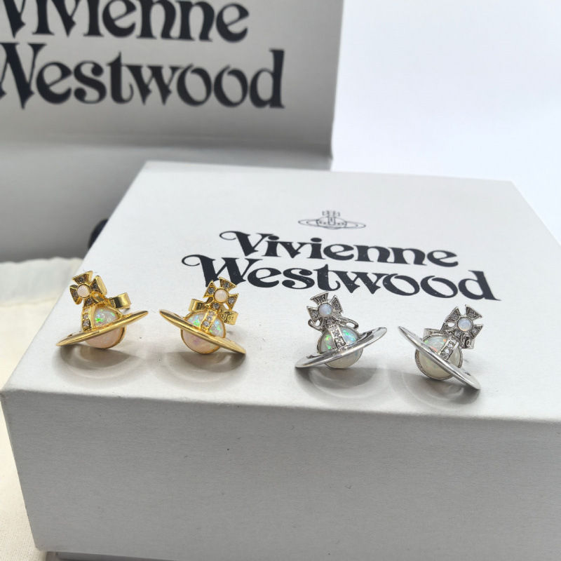 Thumbnail: Vivienne Westwood Saturn Stud Earrings