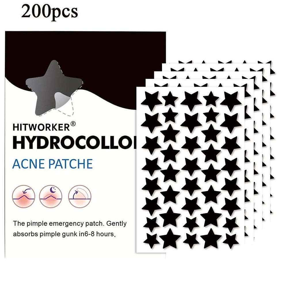 Adesivo AcneStar hidrocoloide em formato de estrela preta