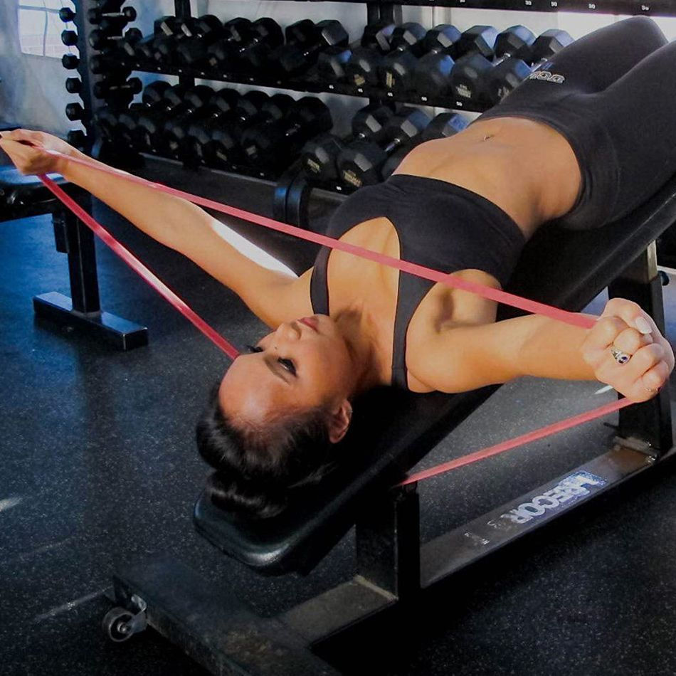 Thumbnail: 20~230lbs Heavy-Duty Resistance Band Agility Training Workout Gym Equipment Yoga