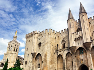 The Papal Palace in Italy.