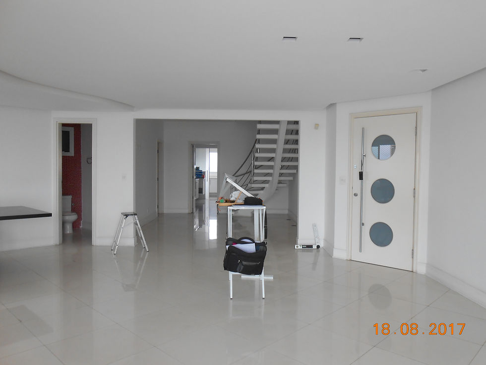 Sala com ângulos