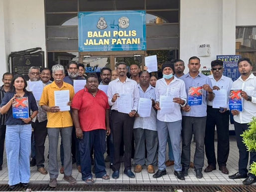 Pimpinan India KEADILAN, NGO P Pinang lapor polis pihak cetus isu perkauman