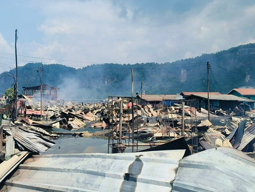 Tragedi kebakaran Kg Bahagia: AMK Malaysia, Sabah hulur bantuan makanan