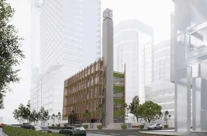Masjid Madani berdasarkan gambaran pelukis