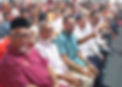 Datuk Suhaimi (lima dari kiri) berada di majlis Sambutan Hari Peneroka FELDA Kebangsaan semalam dan tidak mendengar PM 'diboo' sebagaimana laporan sebuah portal media