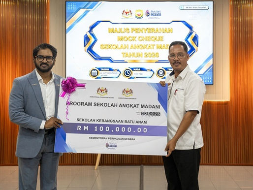 RM100,000 perkasa pendidikan digital SK Batu Anam melalui Sekolah Angkat MADANI
