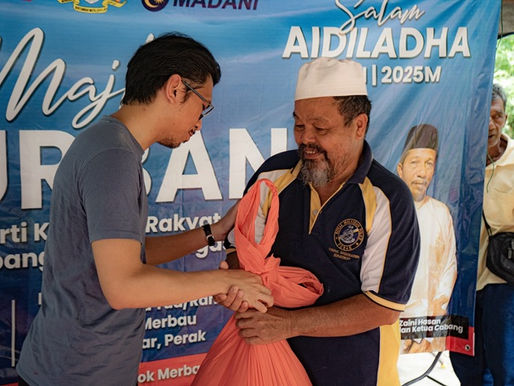 Kamil Munim bersama KEADILAN Padang Rengas rai korban