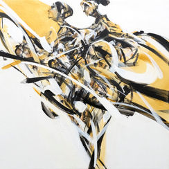 Dance in Gold
800mm x 800mm oil on canvas 2023
