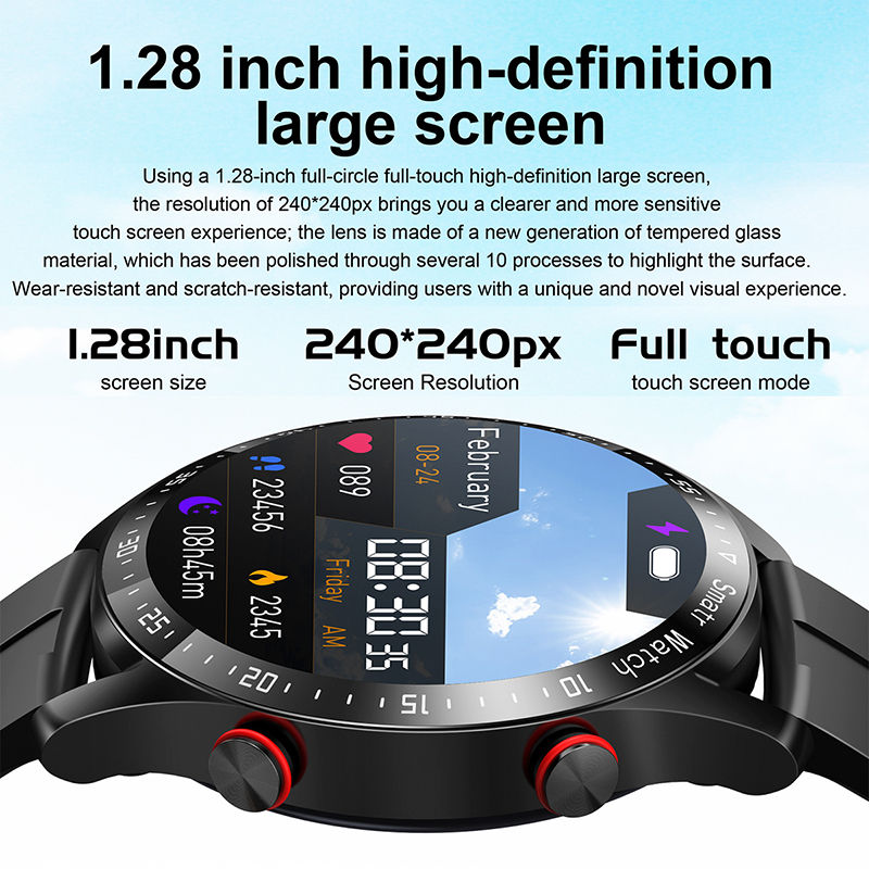 Thumbnail: Sports Smart Watch Men Women HD Screen ECG+PPG Bluetooth Call GPS Tracker Heart 