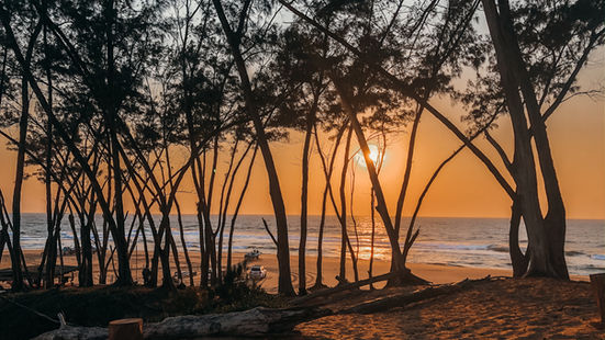 Sodwana bay beach sunrise in south africa