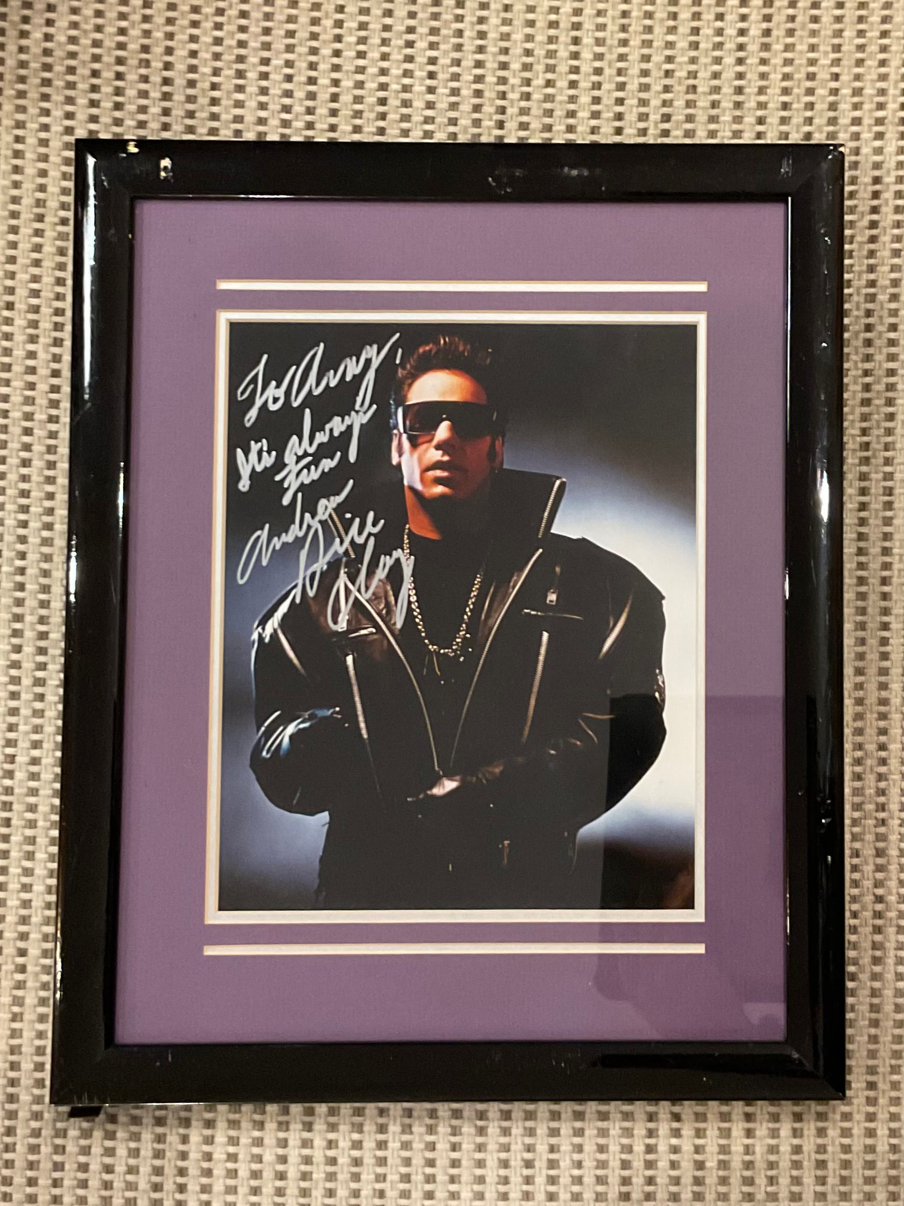 Andrew Dice Clay Autographed Promotional Photo - Framed & Matted